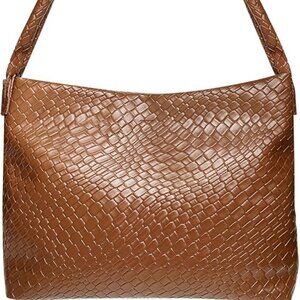 🔥Leather Shoulder Bag for Women Soft Vegan  Large Capacity Top-handle Hobo Bag